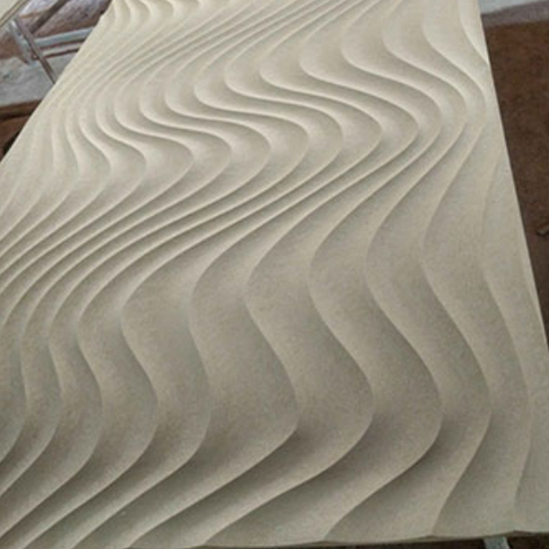 实木浮雕板造型板中纤板密度板 大弯浪波浪板背景墙装饰材料定制